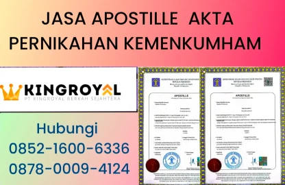 JASA APOSTILLE AKTA PERNIKAHAN KEMENKUMHAM