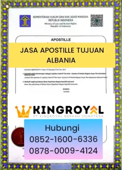JASA APOSTILLE TUJUAN ALBANIA