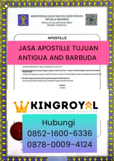 JASA APOSTILLE ANTIGUA DAN BARBUDA