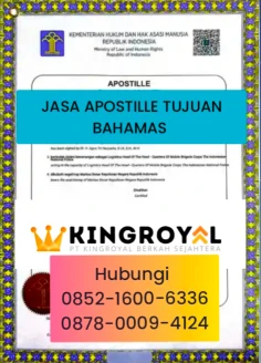 JASA APOSTILLE TUJUAN BAHAMAS