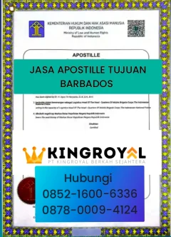 JASA APOSTILLE TUJUAN BARBADOS