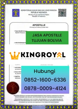 JASA APOSTILLE TUJUAN BOLIVIA