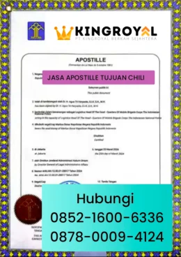 JASA APOSTILLE TUJUAN CHILI