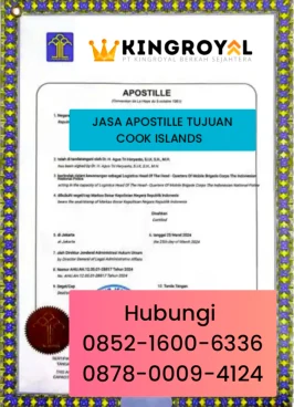 JASA APOSTILLE TUJUAN COOK ISLANDS