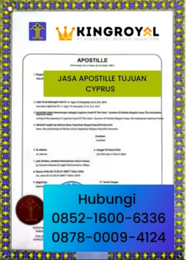 JASA APOSTILLE TUJUAN CYPRUS