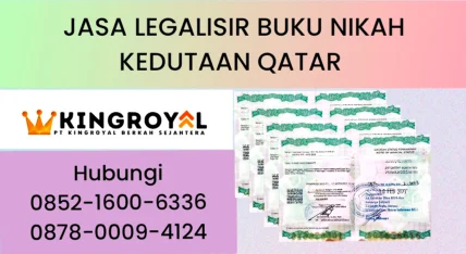 JASA LEGALISIR BUKU NIKAH KEDUTAAN QATAR