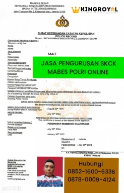 JASA PENGURUSAN SKCK MABES POLRI ONLINE