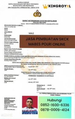 JASA PEMBUATAN SKCK MABES POLRI ONLINE