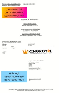 jasa-legalisir-akta-kelahiran-kedutaan-qatar