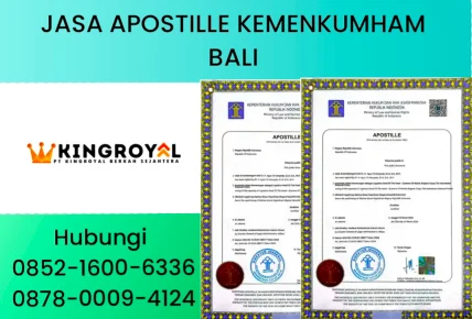 JASA APOSTILLE KEMENKUMHAM BALI